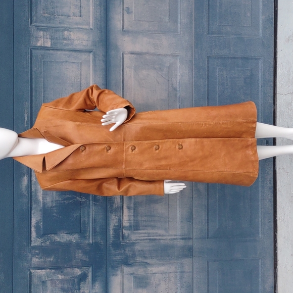 Wilsons Leather® Ladies Vintage full Length "HEAVY LEATHER" Coat - Picture 13 of 17